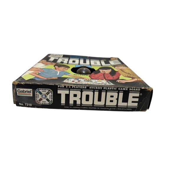 Vintage 1977 Gabriel Trouble Board Game Pop-O-Matic Complete NOT Original Box - Picture 6 of 7